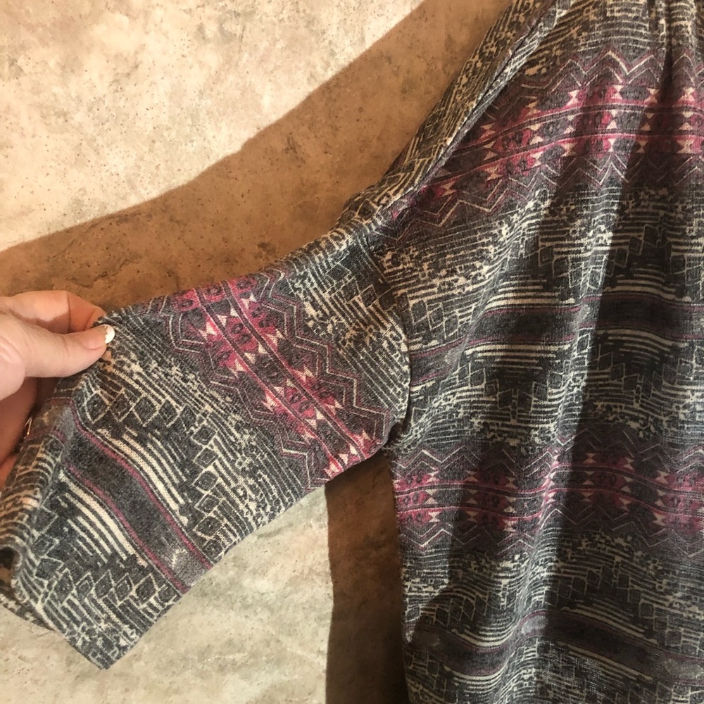 Maurices Open Front Kimono Cardigan Top - Picture 4 of 10